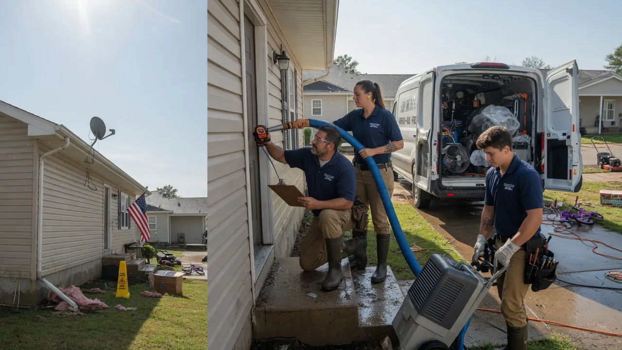 Ceiling Water Damage Restoration in Maunie, IL near me